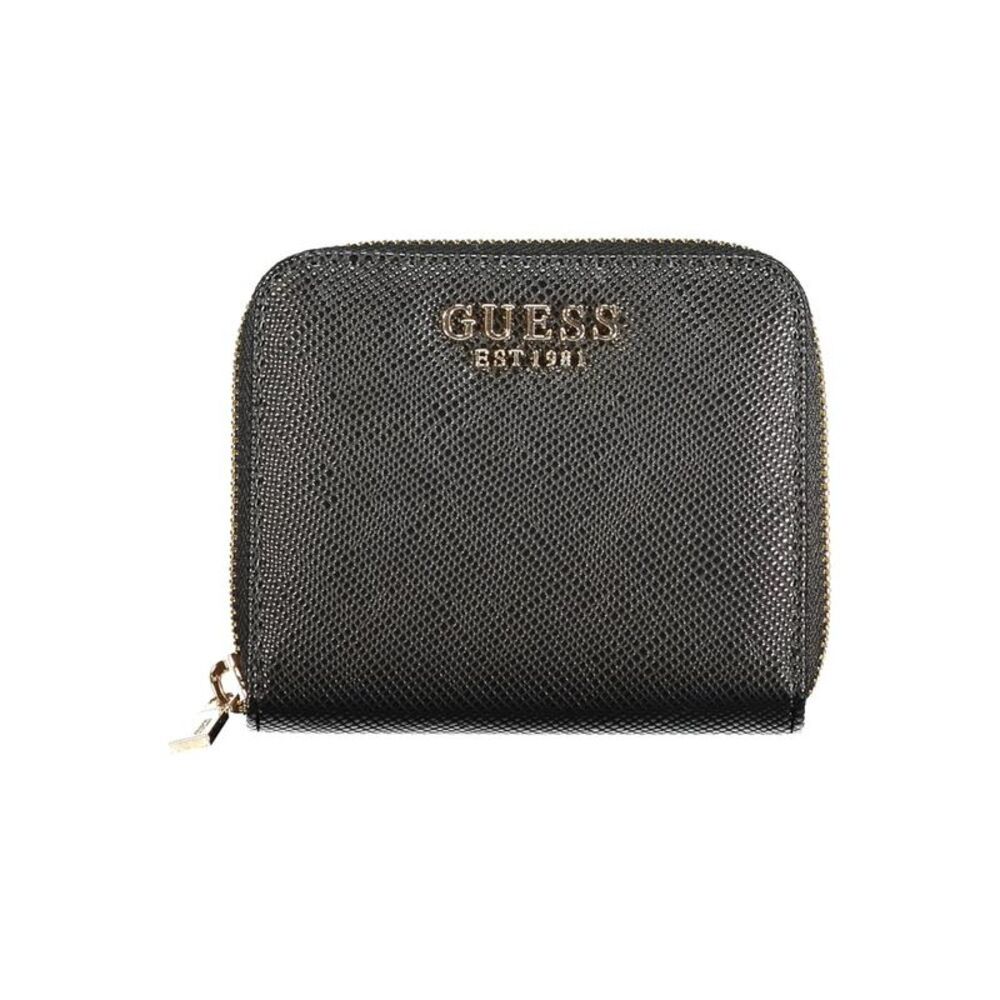 Guess Jeans Nero Poliuretano Women Women's Wallet